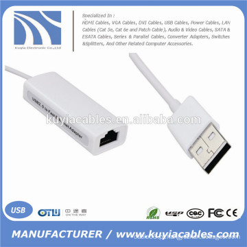 Usb ethernet adaptador para iphone ipad 10/100 RJ45 Network LAN Adapter Card